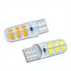 Blue 12V T10 2835 Silicone SMD Warning Lamp for Car - Product Image 3