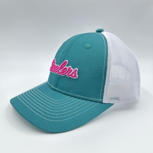 Sporty 6-Panel Embroidered Trucker <b>Hat</b> Custom Patches Snapback Moisture-Wicking Mesh Casual <b>Hats</b> For Outdoor Activities - Product Image 5