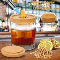 Kit de fumeur de whisky Bourbon 6 saveurs copeaux de bois Kit de cocktail à l'ancienne Kit de fumeur de cocktail avec torche