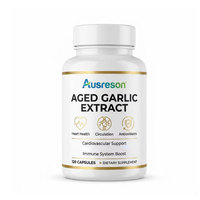 Capsules d'huile d'ail noir frais OEM, suppléments pour la santé cardiaque, antioxydants, fournisseur en gros, capsules d'extrait d'ail vieilli en Chine