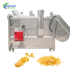 Máy chiên tròn tự động bằng điện, máy chiên hàng loạt công nghiệp kiểu chảo tròn dùng cho khoai tây chiên, khoai mì, chuối chiên - Product Image 1