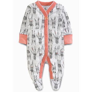 Pyjama Combinaison pour Bébé Fille en Coton Biologique avec Motif Lapin Cartoon Tendance 2017 - Product Image 3