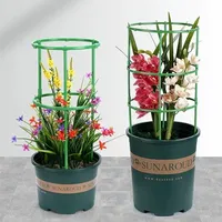 Cages à tomates, treillis, colonne en plastique, support pour plantes grimpantes, support pour plantes en pot, support pour plantes en fleurs, pile empilable, tour à tomates, cage à plantes