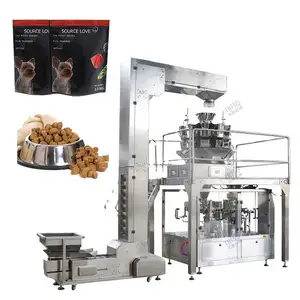 bag opening machine doypack 1kg 2kg 3kg rice packing machinewith multihead scale