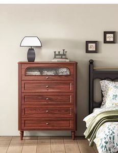 Bán Buôn Hiển Thị Tủ Trắng Đồ Nội Thất Phòng Khách Ngăn Kéo Locker Sang Trọng Mỹ Retro Ngực Của Ngăn Kéo Giường Cuối Tủ - Product Image 5