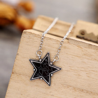 Collier Étoile KINGMAN Classique en Alliage de Zinc avec Pendentif Étoile en Fausse Perle, Unisexe, Accessoires Western et Rodeo