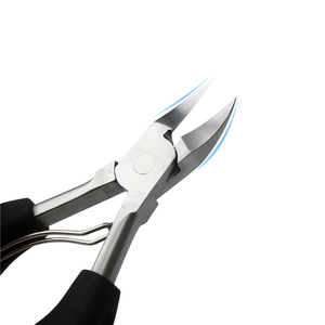 WELLFLYER Juego de alicates <span class=keywords><strong>para</strong></span> cutículas de uñas encarnadas de acero inoxidable profesional <span class=keywords><strong>para</strong></span> adultos, <span class=keywords><strong>lima</strong></span> de uñas, limpieza, Clipper negro - Product Image 3