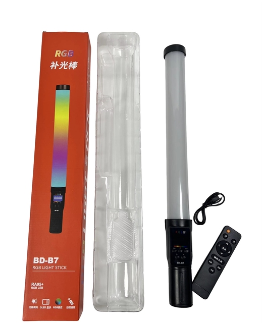 Photographic Lighting Bd-b7 RGB Light Stick Handheld LED Video Light Wand for Vlog Live Stream