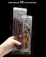 Pochettes transparentes en PVC pour bijoux, bagues, boucles d'oreilles, sacs de rangement anti-ternissement avec fermeture éclair petite pour conserver les bijoux
