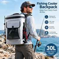 Sac à dos de pêche étanche en PVC 30L, grand sac isotherme pour poissons vivants, directement de l'usine, pour la pêche en mer, la pêche en plein air, le rangement des accessoires de pêche, les voyages
