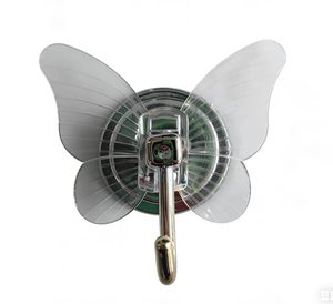 Novelty Heavy-Duty Self-Adhesive Butterfly <strong>Hooks</strong> Plastic Stainless Steel <strong>Wall</strong> <strong>Hooks</strong> Single Living Room Bathroom Shower <strong>Keys</strong> - Product Image 6