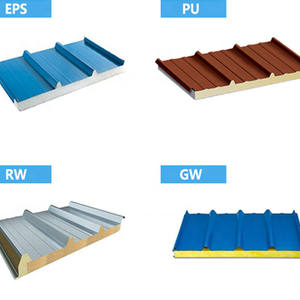 Chất lượng cao EPS Sandwich Panel Trọng lượng nhẹ cách nhiệt hội thảo tường mái nhà với PIR lõi bọt PU vật liệu kim loại - Product Image 2