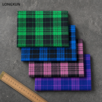 Gewebter Garngefärbter Flanellstoff Garngefärbter Stoff für Kleidung Hemden Leichtgewichtig 160gsm Jungen Mädchen Tartan-Decken NY-Tasche