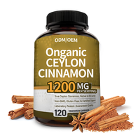Capsules de cannelle de Ceylan OEM/Odm usine suppléments de santé à base de plantes marque privée cannelle de Ceylan biologique