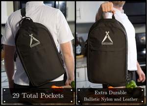 Free sample Portable Canvas Knife Storage Organizer Heavy Duty Handheld Tool <b>Bags</b> Chef Knife <b>Roll</b> <b>Bag</b> - Product Image 4