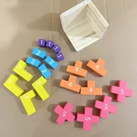 Magic Bucket 54T 54L Puzzle en bois pour adultes - Blocs de construction de 40 pièces pour la décompression au bureau et le plaisir
