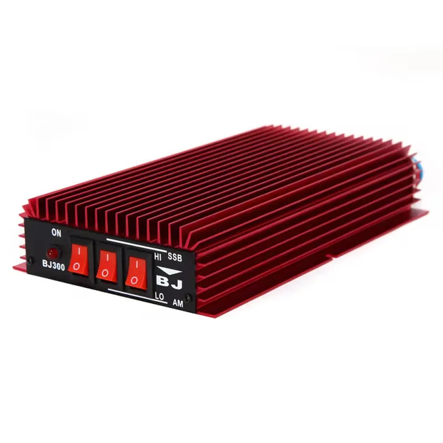 Baojie BJ300 Power Amplifier 100W FM 120W AM 150W SSB Output Max 3-30MHZ Mini-size and High Power CB Radios 12-24V Power Supply