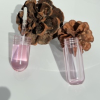 Tubes souples personnalisés roses mignons pour brillant à lèvres, vides, 3 ml, avec impression sérigraphique pour baume, logo personnalisé, en plastique