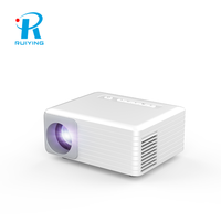 Nouveauté 320 °   Mini projecteur intelligent rotatif avec moteur optique de 2 pouces, Android 14, LED HD, décodage 1080P, projecteur d'ambiance domestique