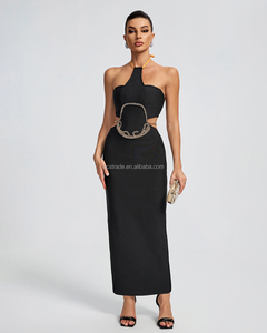 Ocstrade sexy Halter backless buổi tối Dresses ra khỏi Vai Hollow ra vẽ dây dài Bandage Dresses đối với phụ nữ - Product Image 3