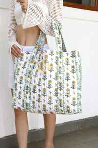 Monogram <span class=keywords><strong>กระเป๋า</strong></span><span class=keywords><strong>ผ้า</strong></span>คอตตอนสไตล์โบฮีเมียนย้อนยุค<span class=keywords><strong>กระเป๋า</strong></span>โท้ทใส่ของแบบโบฮีเมียน<span class=keywords><strong>ลาย</strong></span><span class=keywords><strong>ดอกไม้</strong></span>กระเป๋าโท้ทใส่ของเพื่อนเจ้าสาว - Product Image 4