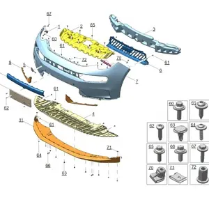 Prezzo di fabbrica parti di parti di veicoli accessori auto per Zeekr 001 2023 anno