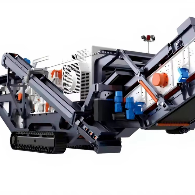 Concrete Breaking Machine Stone Crawler Mobile Tracked Jaw Crusher for Cobblestone