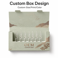 Boîte cadeau de luxe en carton recyclable de 2 mm avec fentes, logo gaufré, pelliculage mat/brillant, personnalisable pour parfum et cils