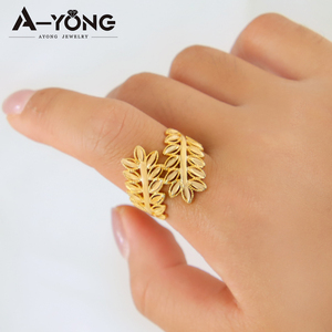 Độc Đáo Hồi Giáo 18K Vàng Mạ Đồng Vòng Tay Và Vòng Đeo Tay Thiết Lập Phụ Nữ Đồ Trang Sức Lá Vòng Đeo Tay Thiết Lập - Product Image 4