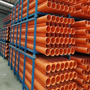 Conduit de câblage électrique flexible Qianxin en CPVC haute pression <span class=keywords><strong>100</strong></span> <span class=keywords><strong>mm</strong></span> 200 <span class=keywords><strong>mm</strong></span> orange, conduit de câblage souterrain, <span class=keywords><strong>tuyau</strong></span> MPP, norme ISO - Product Image 5