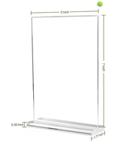 Offre Spéciale présentoir en acrylique transparent moderne A4 A5 5*7 4*6 porte-affiche écologique pour hôtel Bar Banque Restaurant