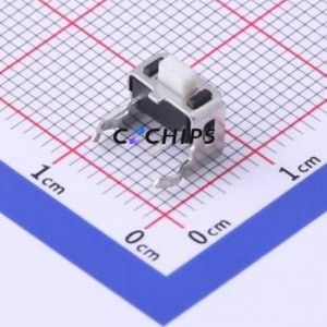 ST-1101V-H H=5mm Tactile Switch Through hole Switch Single Pole Single Throw Rectangle Button 2.6N Right Angle Insert - Product Image 1