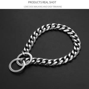 Setelan kecil anak anjing Pitbull kalung rantai anjing Royal Choke emas mawar kerah rantai anjing tugas berat - Product Image 6