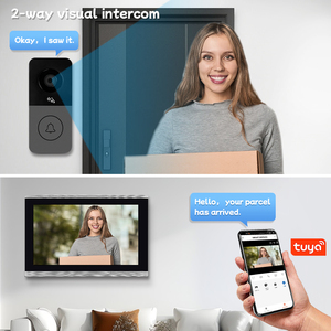 10.1 Inch Video Doorphone <strong>Intercom</strong> Doorbell System Supports Unlock PIR Motion Detection Tuya <strong>Smart</strong> Video <strong>Intercom</strong> Door Bell - Product Image 3