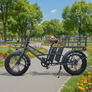 Vélos <span class=keywords><strong>cargo</strong></span> électriques longue portée 48V à double batterie 20 pouces avec sièges pour bébés, fabriqués en usine OEM - Product Image 3