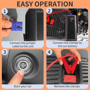 Booster de <span class=keywords><strong>batterie</strong></span> à <span class=keywords><strong>super</strong></span> condensateurs, 1000A 12V, alimentation de secours pour voiture, sans entretien, sans risque d'incendie, pour <span class=keywords><strong>camping</strong></span>-<span class=keywords><strong>car</strong></span> et voyages routiers - Product Image 3