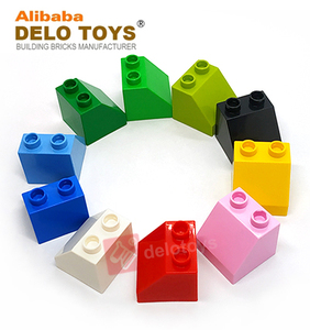 DELO TOYS (11 Warna) Mainan Konstruksi DIY untuk Anak-Anak, Balok Bangunan Plastik ABS 1x2, Balok Acak 1*2 Bevel (JC014) - Product Image 2
