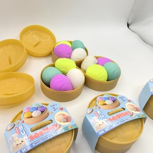 Pelotas Antiestrés Gigantes con Forma de Dumpling, Juguete Sensorial para Aliviar el Estrés, para Apretar y Estirar, TPR <span class=keywords><strong>Taba</strong></span> - Product Image 3
