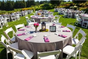 Silla <span class=keywords><strong>y</strong></span> mesa para invitados de banquete de boda al aire libre de alta calidad para grandes eventos, mesa exterior blanca romántica - Product Image 6