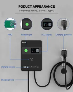 Fabricantes de buena calidad 7Kw Gb/T Plug Wallbox Vehículo eléctrico Coche Ev Cargador 220V Ev Estación de carga