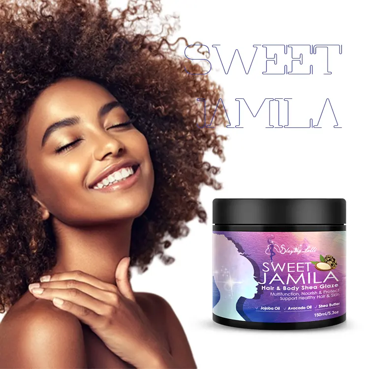 SLAYING LOLLI Handelsmarke afrikanisches Haar nähren Kopfhaut wellen fett Shea butter süße Jamila