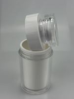 Pot vide en acrylique double couche épais de qualité alimentaire pour l'emballage de capsules et comprimés de NMN