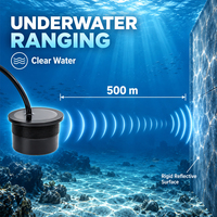 Sensor Jarak Transduser Ultrasonik Tahan Air 33kHz untuk Pengukuran Kedalaman Air Jarak Jauh, Peralatan Sonar Laut