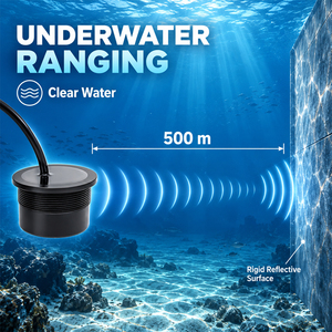 Trasduttore <span class=keywords><strong>Ultrasuoni</strong></span> Subacqueo Impermeabile da 33kHz per Misurazione a Lunga <span class=keywords><strong>Distanza</strong></span> della Profondità dell'Acqua, Attrezzatura Sonar Marina - Product Image 3
