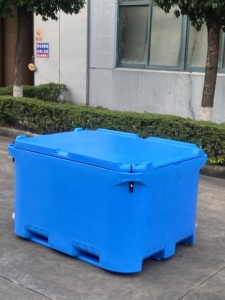 Contenitore isotermico rotostampato da 660L <span class=keywords><strong>per</strong></span> pallet, vasche <span class=keywords><strong>per</strong></span> pesce <span class=keywords><strong>per</strong></span> uso alimentare, cassa <span class=keywords><strong>per</strong></span> ghiaccio resistente, portatile <span class=keywords><strong>per</strong></span> catena del freddo e pannelli solari - Product Image 5