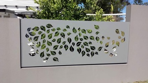 Panel de Cerca Metálica Decorativa Cortada con Láser, Panel de Cerca de Acero para Privacidad, Panel de Cerca de Hierro Perforado y Diseños de Pantallas - Product Image 6