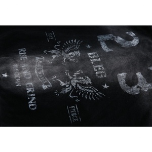 เสื้อฮู้ดดี้ผู้ชายสไตล์ฮิปฮอปแบบสบายๆ พิมพ์ลายดาว 23 ดวง รุ่นวินเทจ ล้างสีแบบแอซิด ซิปหน้า แต่งขาดๆ แบบดิสเทรส ขายส่ง - Product Image 3