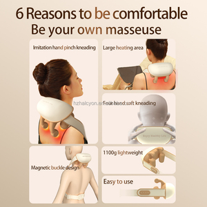 La plupart des ventes Shiatsu chaleur électrique corps masseur appareil pétrissage cou épaule équipement de <span class=keywords><strong>Massage</strong></span> cou masseur - Product Image 5