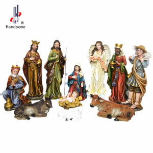 Decoración exterior de 24 pulgadas, conjunto de estatuas para cuna navideña con nacimiento de Jesús - Product Image 4