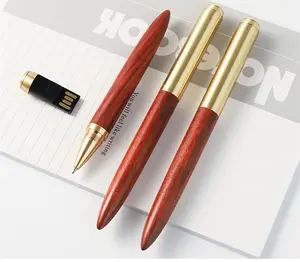 Rouleaux d'encre à bille en métal et bois, clé USB universelle de lecteur flash, logo personnalisé, 1000 pièces